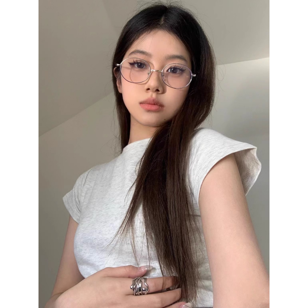 HUANG YOYO Áo Thun Tay Ngắn Cổ Tròn Màu Sắc Thời Trang Dành Cho Nữ