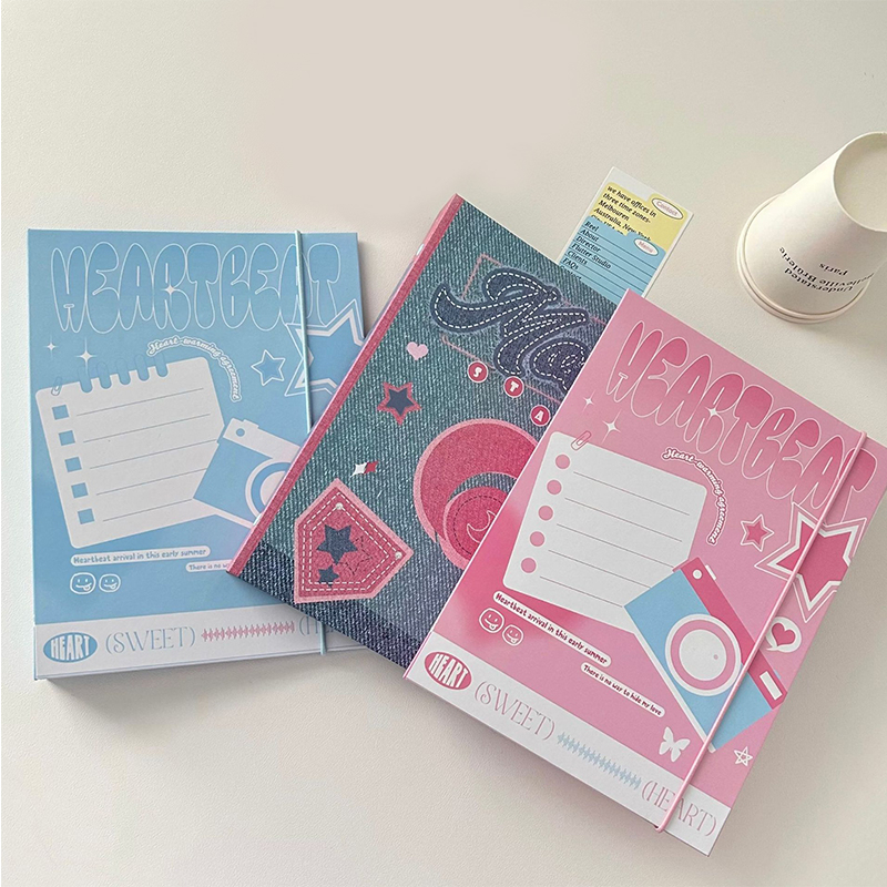 Album Ảnh Bìa Denim Khổ A5 Phong Cách Mỹ Ngọt Ngào Không Có Album Bên Trong