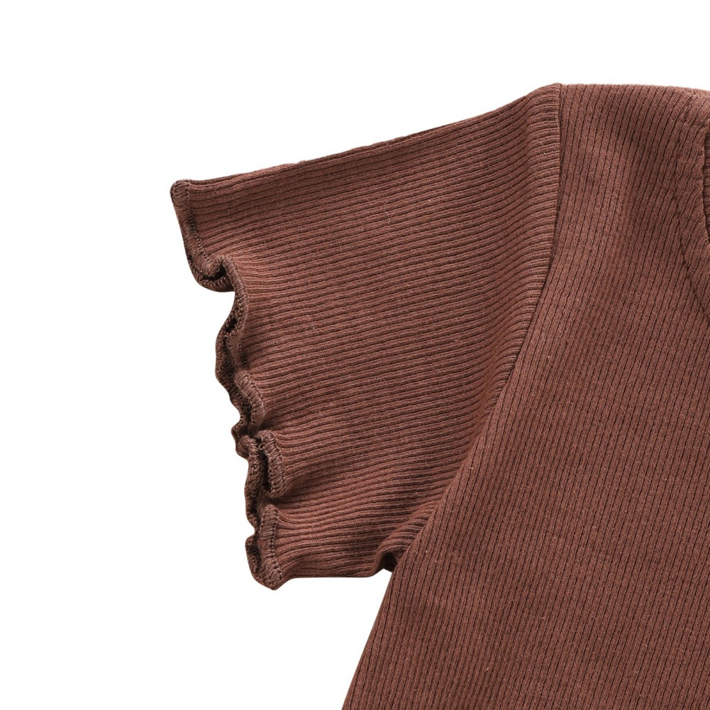 Bộ Áo Ngắn Tay + Quần Short Thoải Mái Xinh Xắn Cho Bé Gái