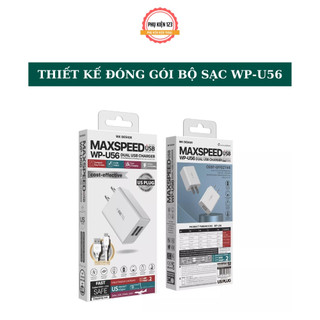 Củ Sạc Wekome WP-U56 Nhanh 2 Cổng usb Có Micro / Type c / I. pins [deerlu02]