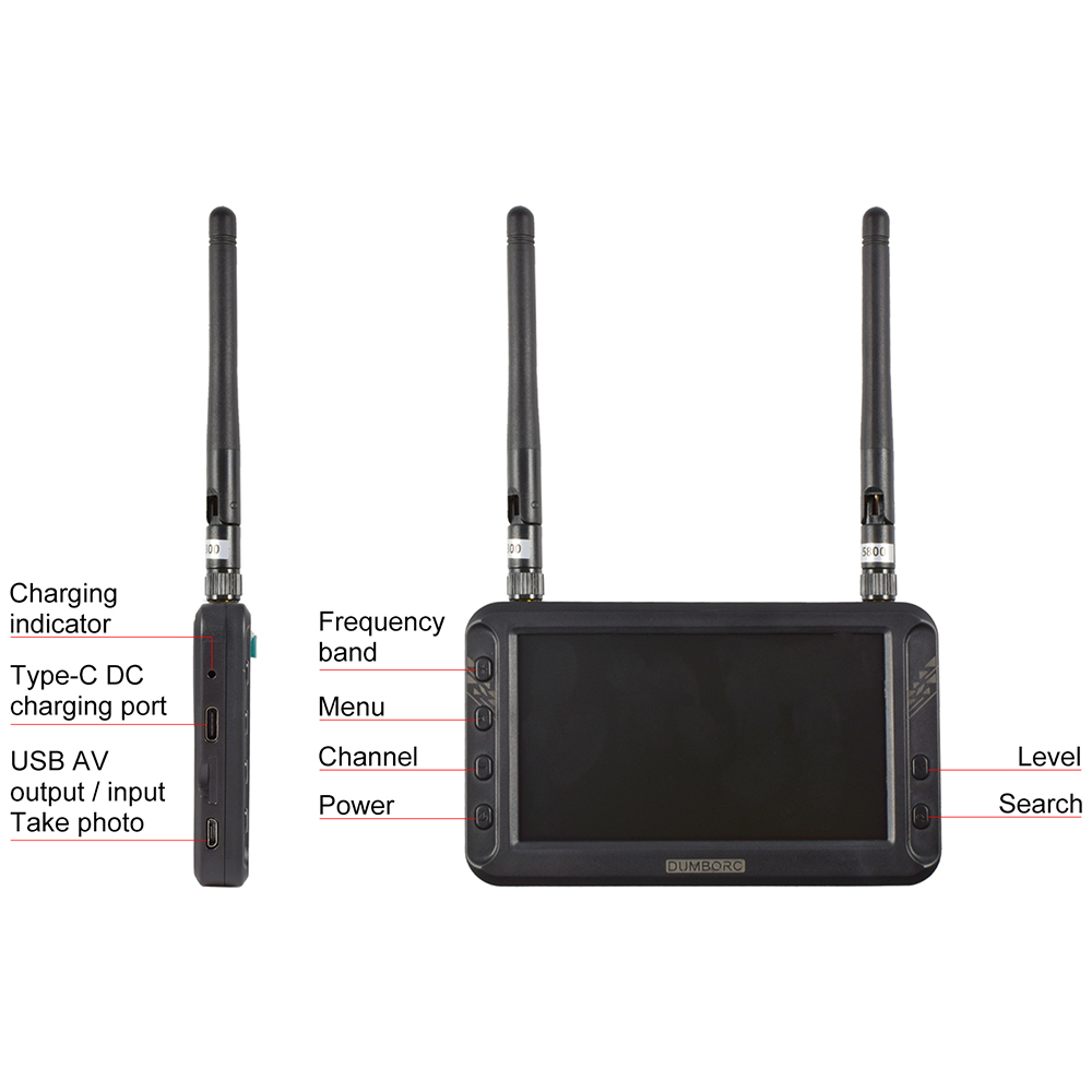 Ăng Ten Truyền Tín Hiệu Hình Ảnh DUMBORC 5.8G Cho Máy Bay Điều Khiển Từ Xa