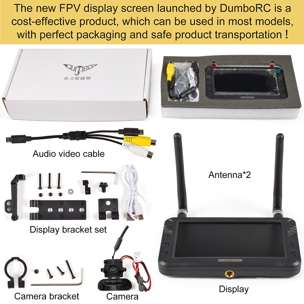 Ăng Ten Truyền Tín Hiệu Hình Ảnh DUMBORC 5.8G Cho Máy Bay Điều Khiển Từ Xa