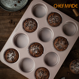 CHEFMADE Khuôn Nướng Bánh Muffin Chống Dính 12 Ngăn WK9846