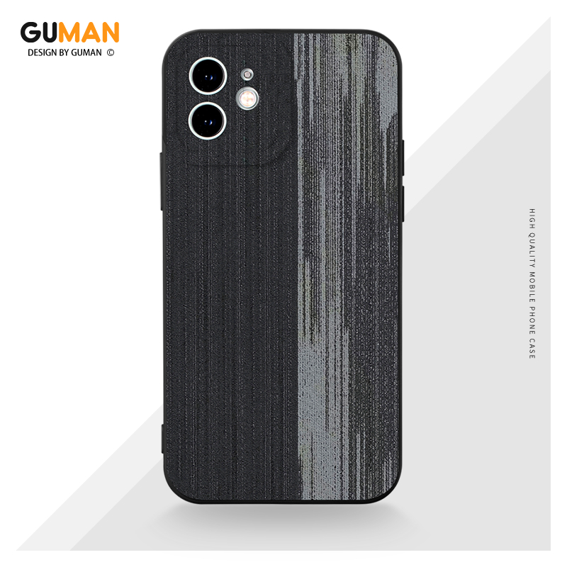 Ốp lưng GUMAN mềm chống bẩn hình độc lạ ngầu đen nam Cho iPhone 15 14 13 12 11 Pro Max SE 2020 X XR XS 8 7 ip 6S 6 Plus XYM2005
