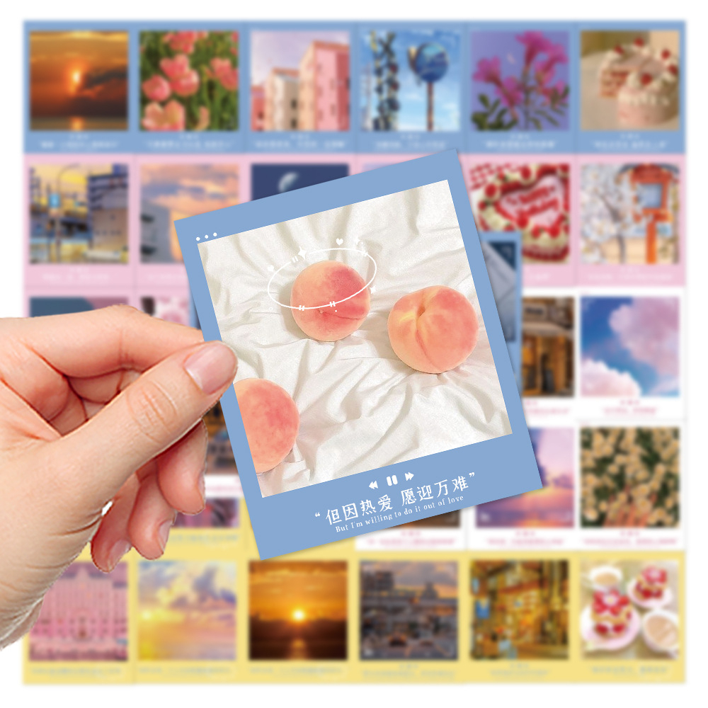 Bộ 40 Miếng Dán Pai Li De Chống Nước Trang Trí Điện Thoại / Máy Tính iPad