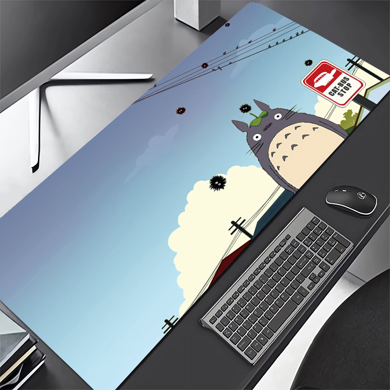 Tấm Lót Chuột Và Bàn Phím Máy Tính In Hình Totoro 900X400MM
