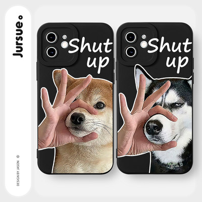 Ốp lưng JURSUE mềm hình cặp đôi độc lạ nam nữ đen Cho iPhone 17 16 15 14 13 12 11 Pro Max SE 2020 X XR XS ip 8 7 Plus Y3446