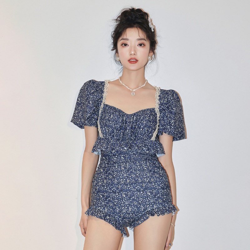 Bộ Đồ Bơi Bikini Lưng Cao Dáng Ôm Có Miếng Đệm Ngực Thời Trang Quyến Rũ Cho Nữ