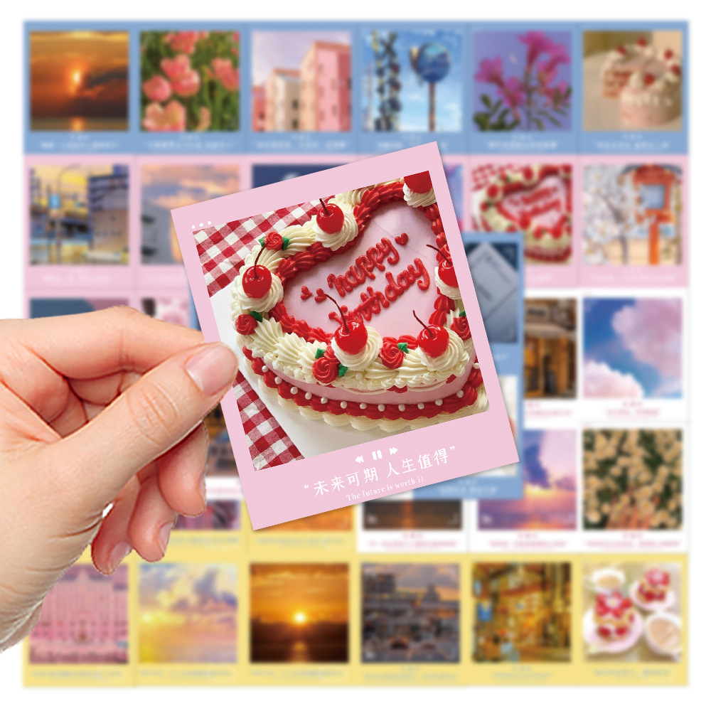 Bộ 40 Miếng Dán Pai Li De Chống Nước Trang Trí Điện Thoại / Máy Tính iPad