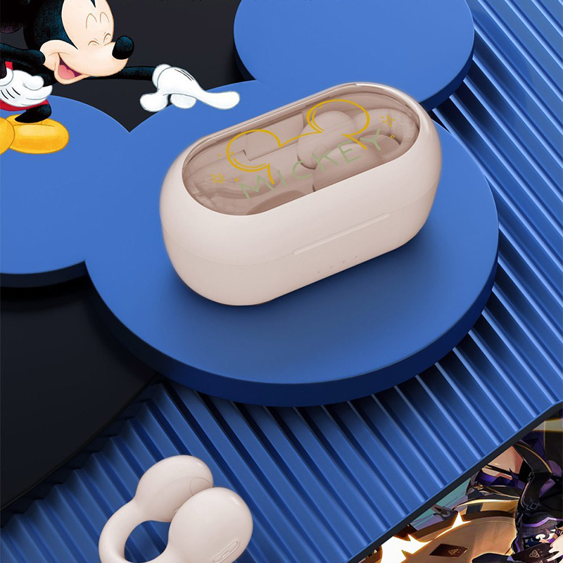 Tai Nghe Bluetooth Không Dây Disney I20 Dạng Kẹp Hình Mickey Minnie Gấu Âm Thanh HIFI Giảm Tiếng Ồn Chất Lượng Cao HD Di Động Dễ Thương
