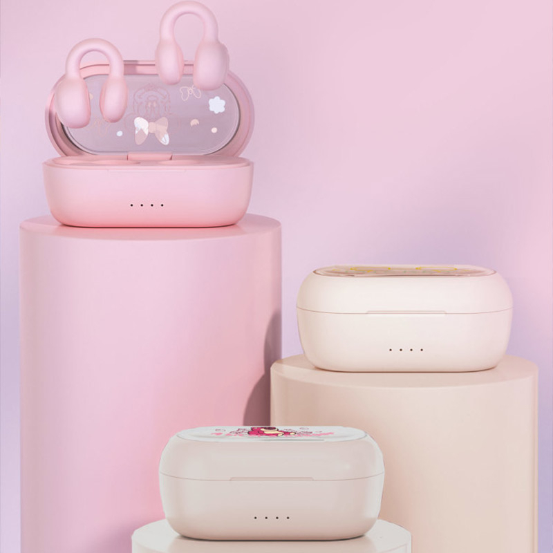 Tai Nghe Bluetooth Không Dây Disney I20 Dạng Kẹp Hình Mickey Minnie Gấu Âm Thanh HIFI Giảm Tiếng Ồn Chất Lượng Cao HD Di Động Dễ Thương