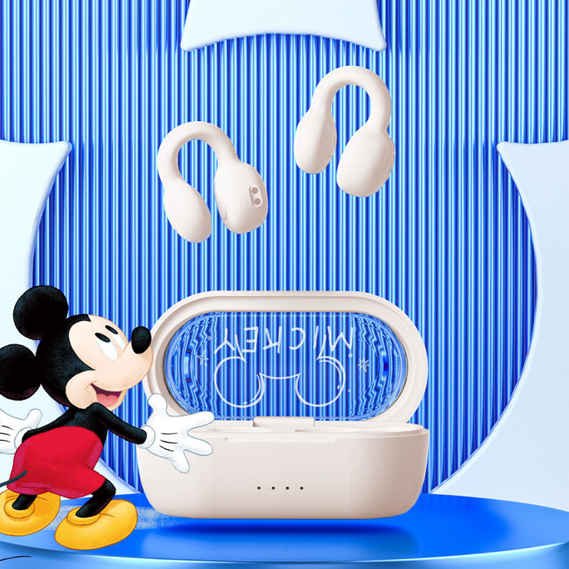 Tai Nghe Bluetooth Không Dây Disney I20 Dạng Kẹp Hình Mickey Minnie Gấu Âm Thanh HIFI Giảm Tiếng Ồn Chất Lượng Cao HD Di Động Dễ Thương