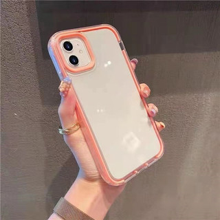Ốp Điện Thoại Mềm Trong Suốt Màu Kẹo Cho iPhone 11 12 13 Pro Max