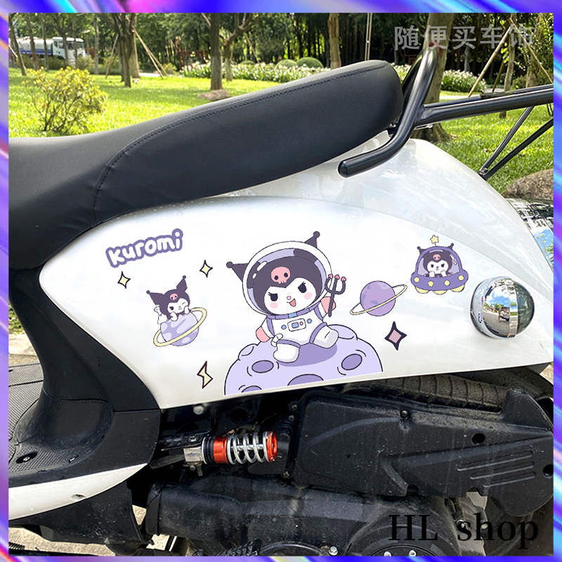 Hl Miếng Dán Trang Trí Mũ Bảo Hiểm / Xe Hơi Họa Tiết Hoạt Hình SANRIO Dễ Thương