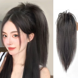 Tóc giả thẳng tự nhiên y2k dạng kẹp nối tóc đuôi ngựa cho nữ