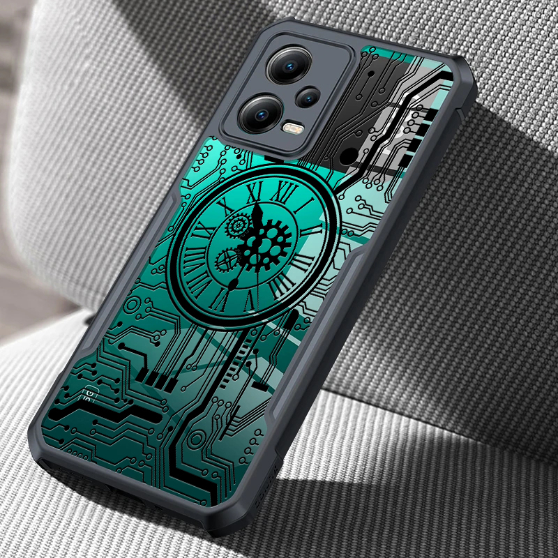 Ốp Điện Thoại Trong Suốt Chống Sốc Họa Tiết Đồng Hồ Cho Xiaomi POCO X5 Pro X4 F4 M4 F3 GT X3 NFC 4G 5G