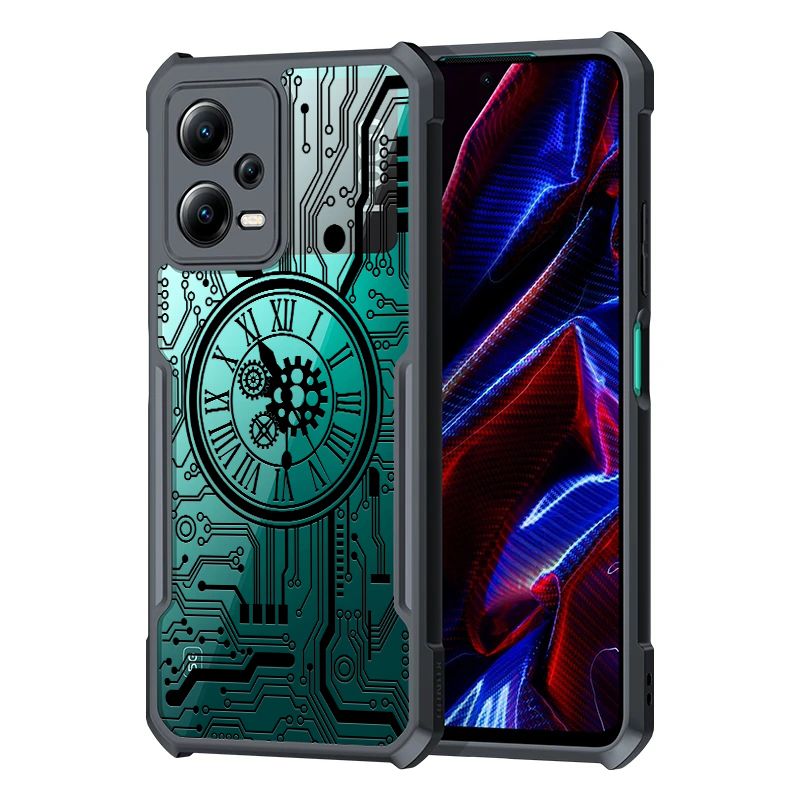 Ốp Điện Thoại Trong Suốt Chống Sốc Họa Tiết Đồng Hồ Cho Xiaomi POCO X5 Pro X4 F4 M4 F3 GT X3 NFC 4G 5G