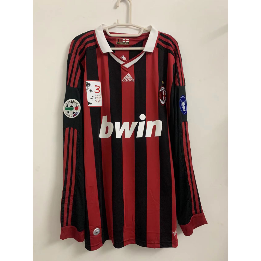 AC sân nhà 2009-10 dài tay/ngắn tay bóng đá tops S-2XL * tùy chỉnh&chất lượng cao *