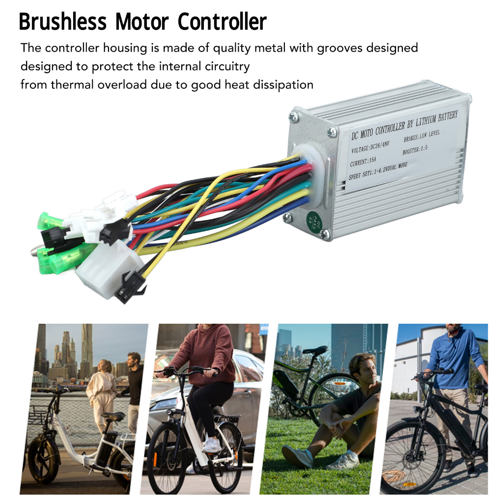 Bộ Điều Khiển Động Cơ Không Chổi Than 250W 350W EN05 Mét Hiển Thị Pin Lithium Có Tay Cầm Tăng Cường Phanh