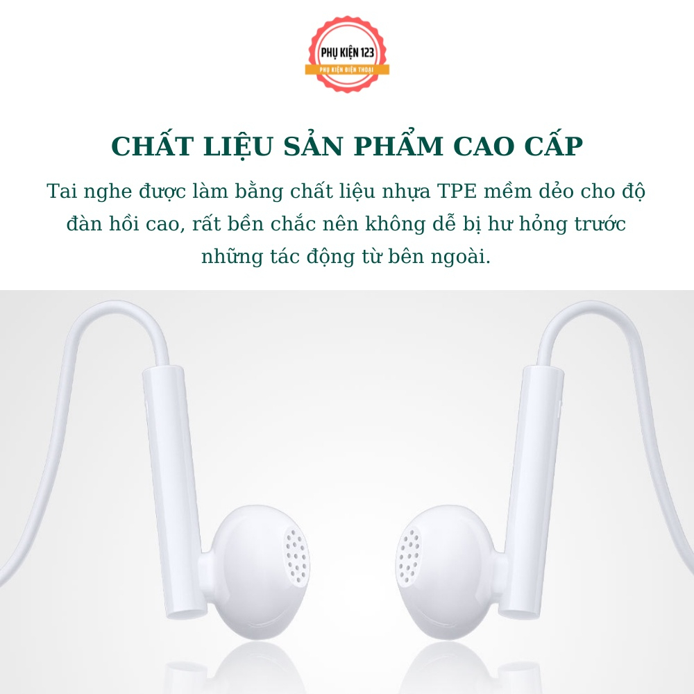 Tai Nghe Nhét Tai Wekome YA-01 Có Micro Âm Thanh Sống Động Chất Lượng Cao deerlu03