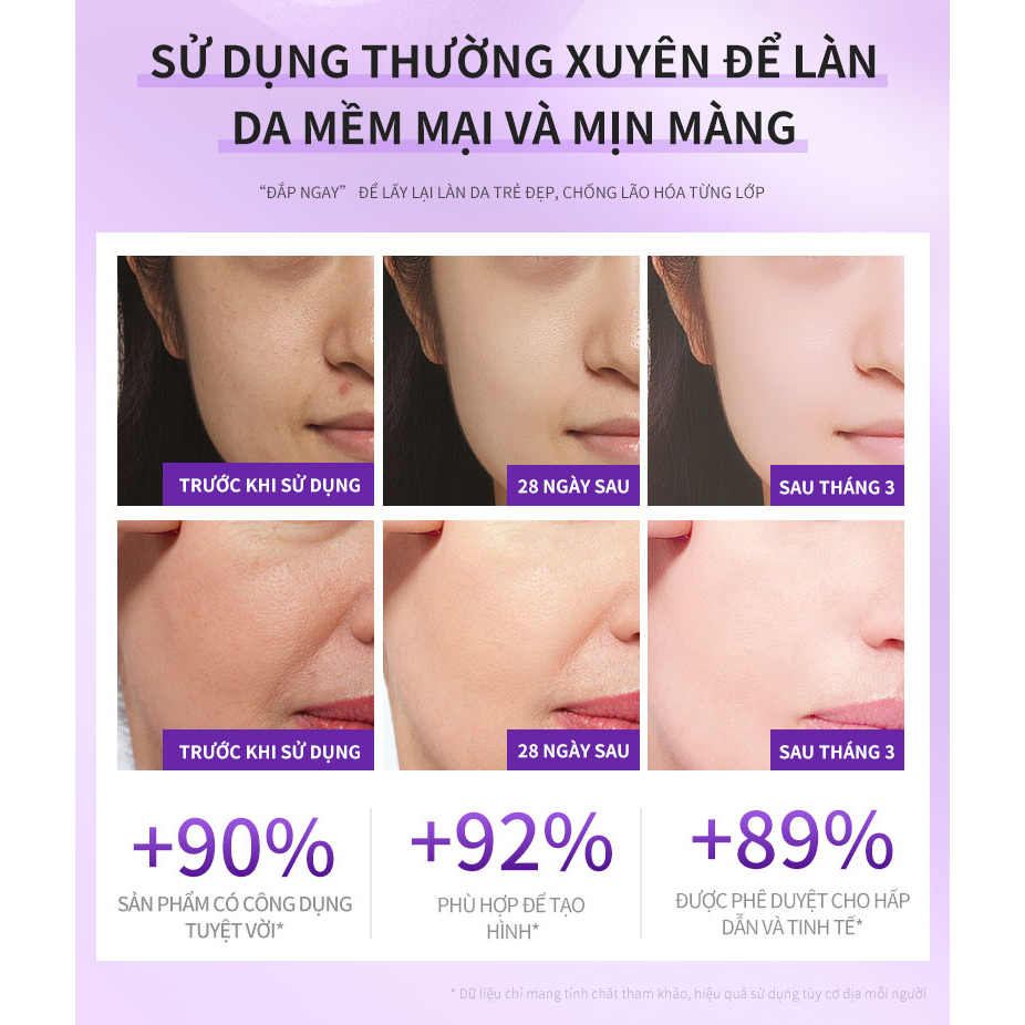 Mặt nạ DELEVENTH Boseine làm mờ nếp nhăn hydrat hóa/ dưỡng ẩm/ làm sáng màu da
