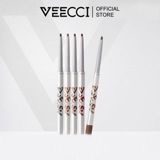 VEECCI Bút Kẻ Mắt Keo Kẻ Đường, Không Thấm Nước Và Lâu Trôi, Không Lem Đen, Nâu Kẻ Mắt Hình Con Tằm