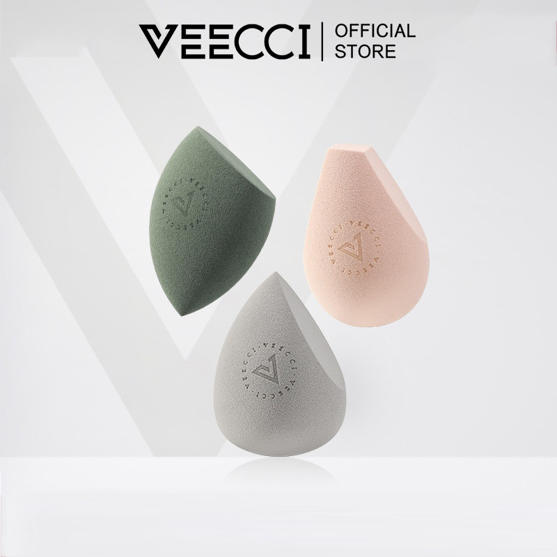 VEECCI Trứng trang điểm không ăn phấn, trứng xốp của trứng trang điểm sẽ to hơn khi tiếp xúc với nước