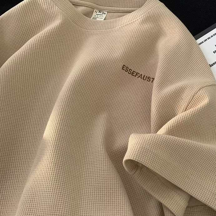 Áo Sơ Mi Ngắn Tay Cổ Tròn Màu Trơn Thời Trang Hàn Quốc Cho Nam áo phông form rộng áo unisex áo thun thể thao