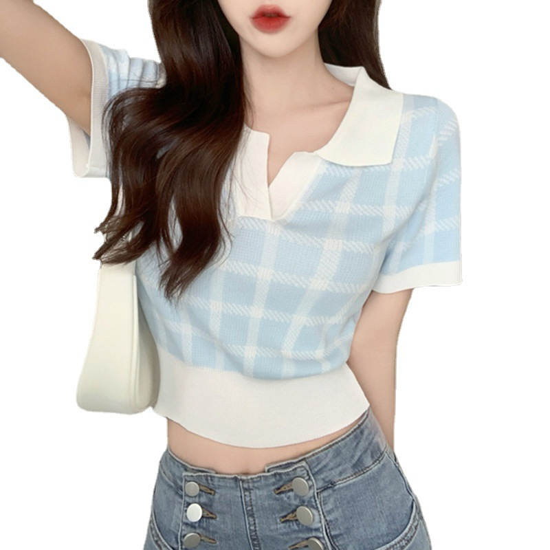Áo polo Ngắn Tay Thời Trang Mùa Hè Hàn Quốc Cho Nữ
