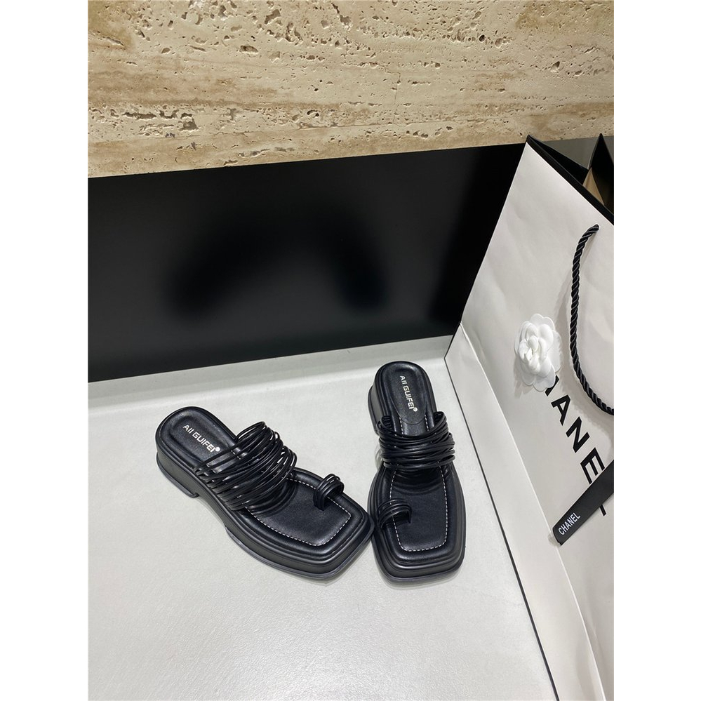 Giày Sandal Cao Gót Hở Ngón Họa Tiết Kẻ Sọc Thời Trang Dành Cho Nữ