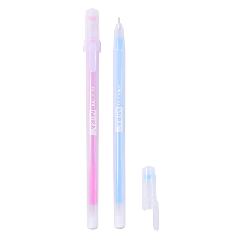 1 Cây Bút Mực Gel Trong Suốt Ngòi 0.5mm 12 Màu