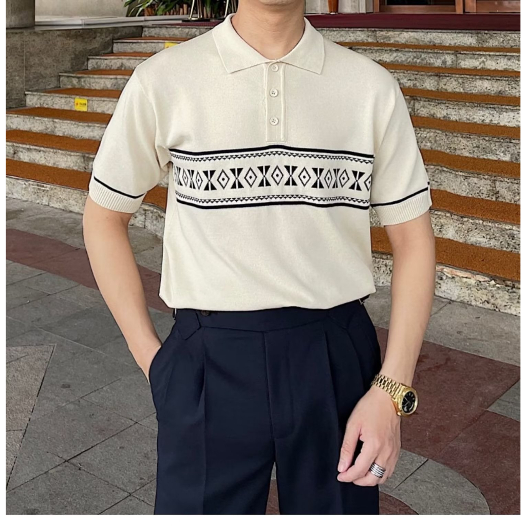 Áo Sơ Mi Tay Lửng Dáng Rộng Thời Trang Mùa Hè Phong Cách Mới Cho Nam