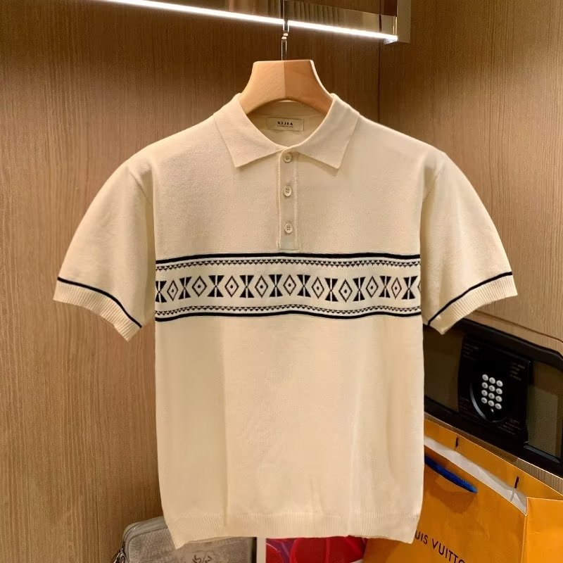 Áo Sơ Mi Tay Lửng Dáng Rộng Thời Trang Mùa Hè Phong Cách Mới Cho Nam