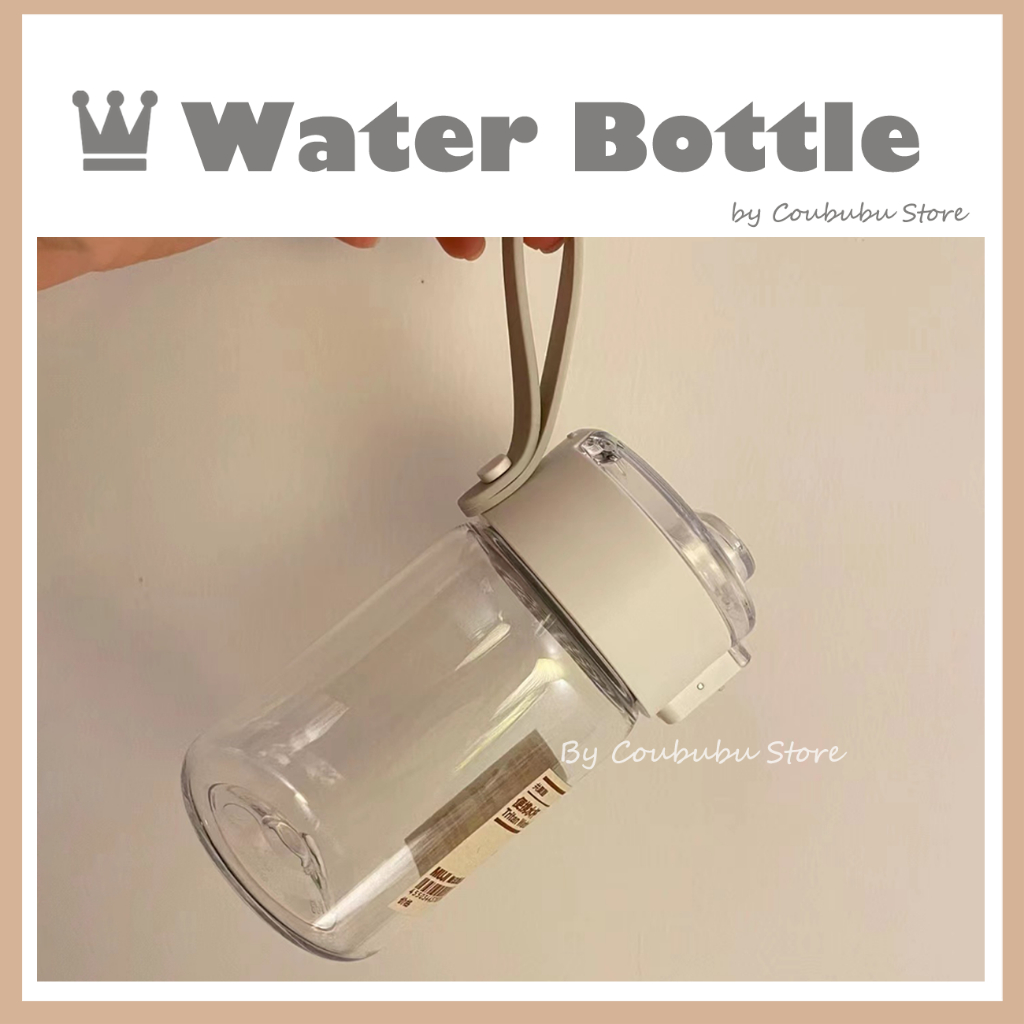 ✿Áo Thun Coububu Coububu In Hình Cá Tính✿ Bình Đựng Nước Bằng Nhựa Dung Tích Lớn Chống Rơi Phong Cách Nhật Bản