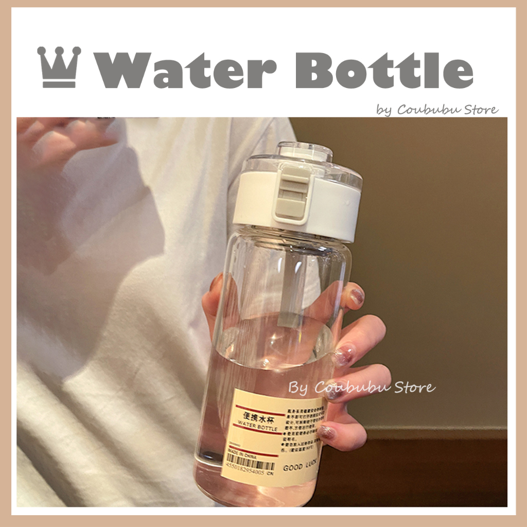 ✿Áo Thun Coububu Coububu In Hình Cá Tính✿ Bình Đựng Nước Bằng Nhựa Dung Tích Lớn Chống Rơi Phong Cách Nhật Bản