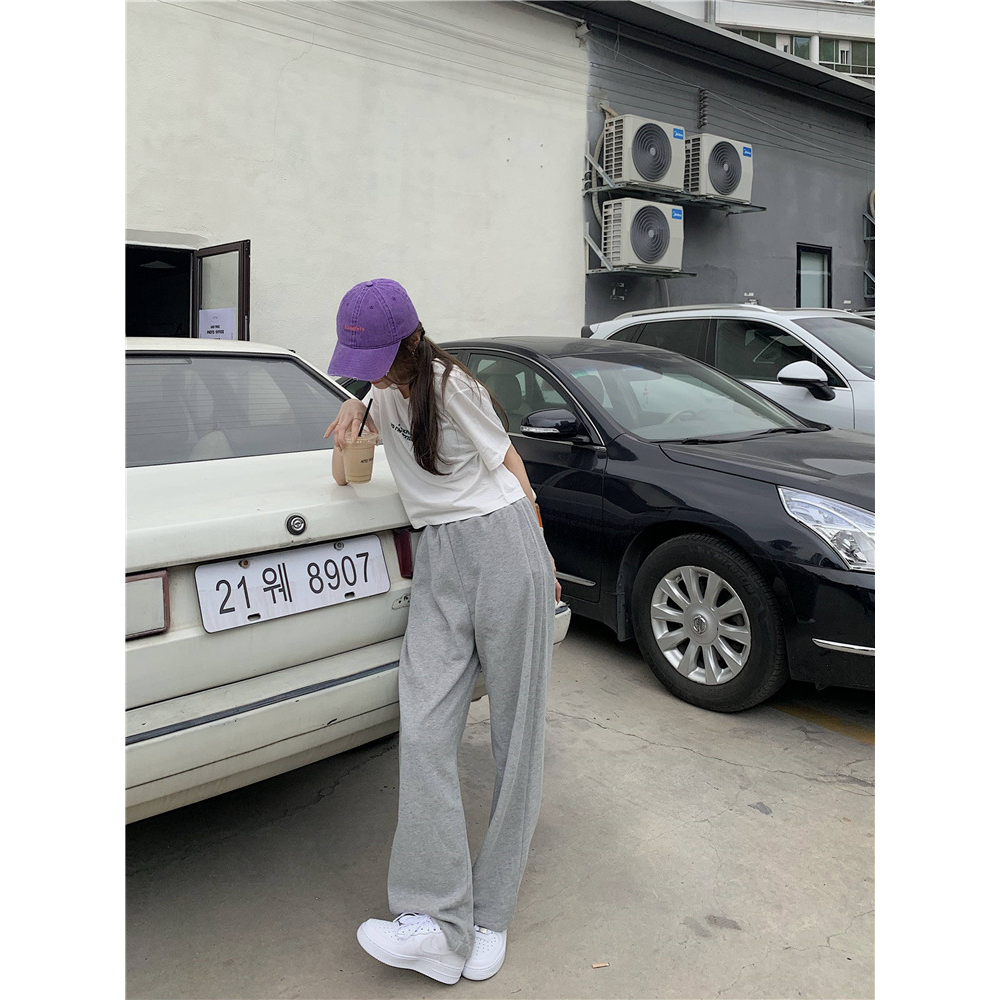 Áo Thun Ngắn Tay Cổ Tròn Thời Trang Mùa Hè Hàn Quốc Cho Nữ