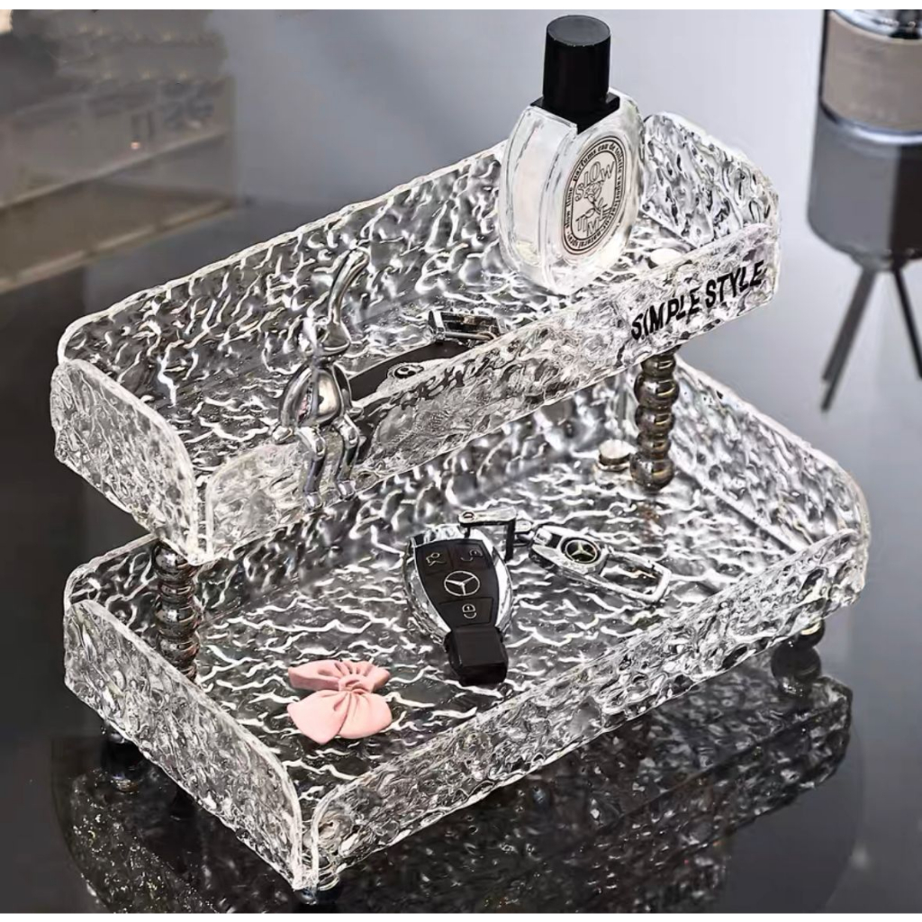 Khay Đựng Nước Hoa Chìa Khóa Vật nhỏ Để Bàn Trang Trí Phòng Khách Sang Trọng