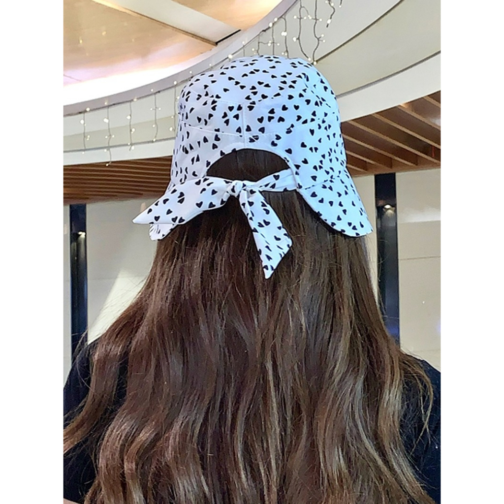 Mũ Chống Nắng Thoáng Khí Trọng Lượng Nhẹ Trang Trí Nơ Phong Cách Hàn Quốc Cho Nữ