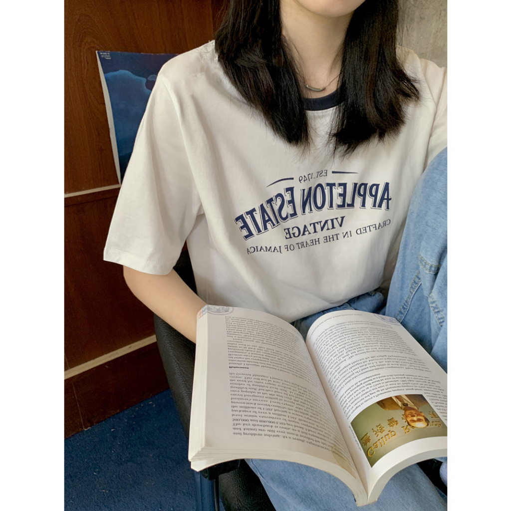 Áo Thun Tay Ngắn Cổ Tròn Phong Cách Hàn Quốc Thời Trang Mùa Hè Hàng Mới Dành Cho Bạn Nữ