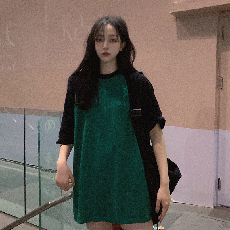 Áo Thun Nữ Tay Ngắn Cổ Tròn Dáng Rộng Phong Cách Hàn Quốc Thời Trang Mùa Hè Mới