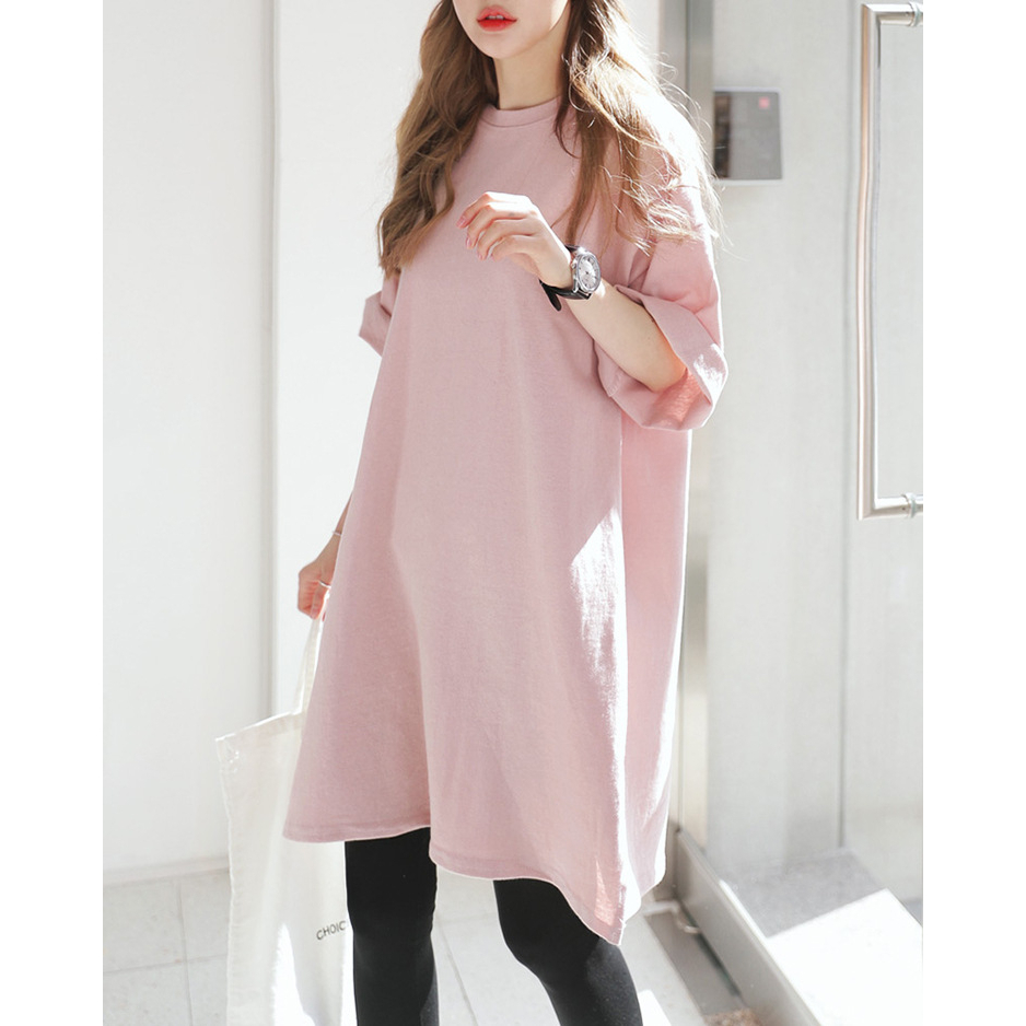 Áo Thun Tay Ngắn Cổ Tròn Dáng Rộng Phong Cách Hàn Quốc Thời Trang Mùa Hè Mới Cho Nữ