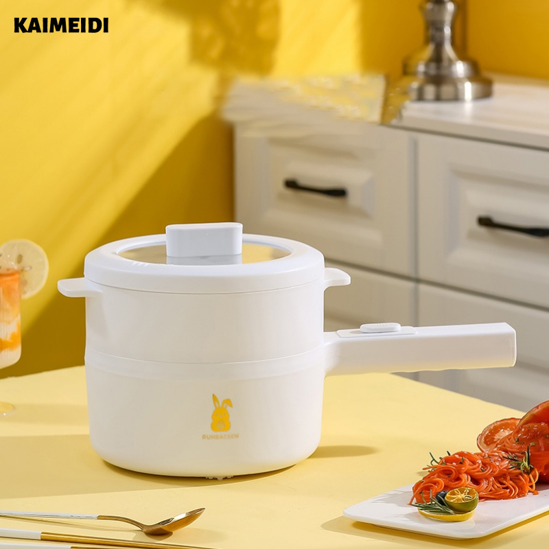 Nồi nấu điện KAIMEIDI công suất nhỏ có tay cầm đa năng gọn gàng dành cho gia đình ký túc xá