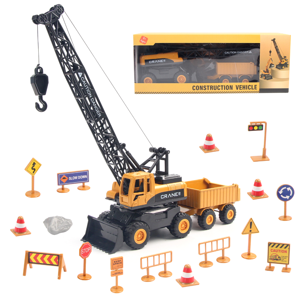 Coolplay Mô Hình Xe Cần Cẩu Đồ Chơi Bằng Hợp Kim Dành Cho Bé