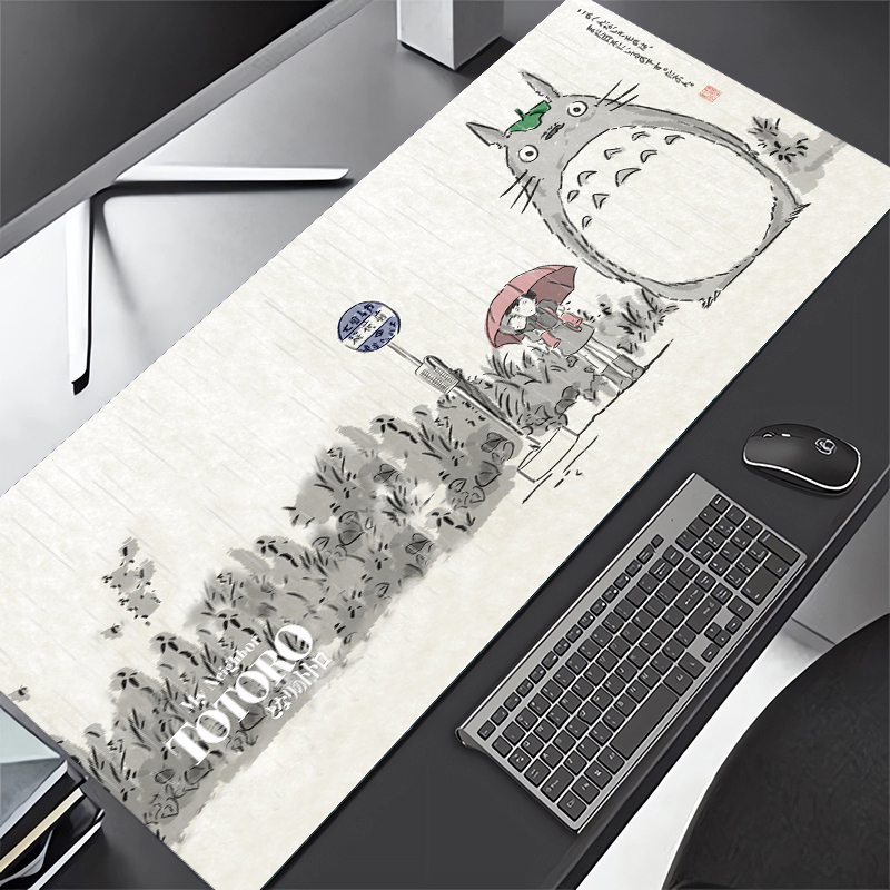 Tấm Lót Chuột Và Bàn Phím Cỡ Lớn In Hình Totoro Dễ Thương