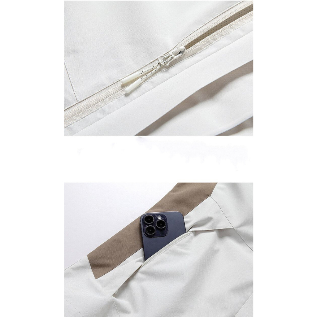 Áo Khoác Có Mũ Trùm Thoáng Khí Chống Thấm Nước Thời Trang Cho Cặp Đôi