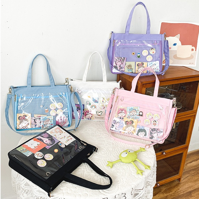 Túi Đeo Chéo Trong Suốt Phong Cách Anime Lolita Nhật Bản