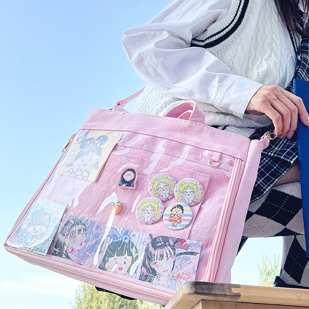 Túi Đeo Chéo Trong Suốt Phong Cách Anime Lolita Nhật Bản