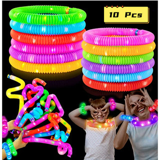 Set 10 que đồ chơi có đèn led phát sáng độc đáo cho bé