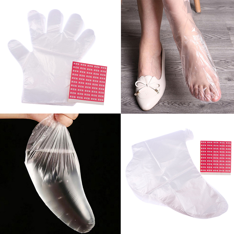 Set 100 Vỏ Bọc Chân Tẩy Tế Bào Chết Bằng PE Sử Dụng Một Lần Tiện Lợi
