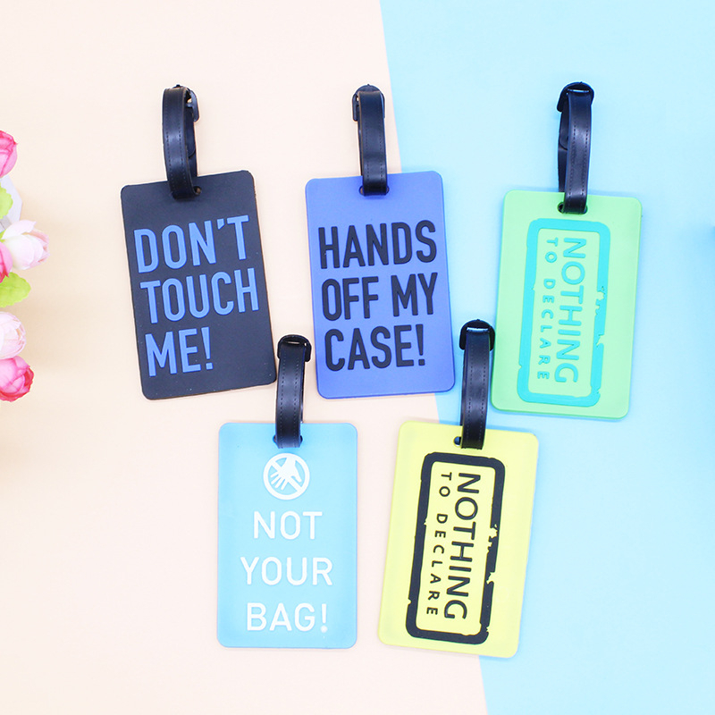 Thẻ Tên Hành Lý Bằng Silicone 9 Thiết Kế